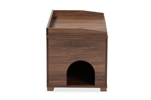 Load image into Gallery viewer, Baxton Studio Mariam Modern and Contemporary Walnut Brown Finished Wood Cat Litter Box Cover House
