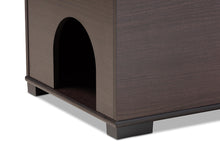 Load image into Gallery viewer, Baxton Studio Mariam Modern and Contemporary Dark Brown Finished Wood Cat Litter Box Cover House
