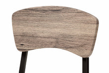 Load image into Gallery viewer, Baxton Studio Marcus Modern Industrial Oak Brown Finished Wood and Black Metal 4-Piece Dining Chair Set
