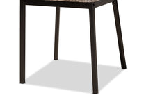 Load image into Gallery viewer, Baxton Studio Marcus Modern Industrial Oak Brown Finished Wood and Black Metal 4-Piece Dining Chair Set
