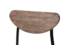 Load image into Gallery viewer, Baxton Studio Ornette Mid-Century Modern Walnut Brown Finished Wood and Black Metal 4-Piece Dining Chair Set
