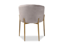 Load image into Gallery viewer, Baxton Studio Ballard Modern Luxe and Glam Grey Velvet Fabric Upholstered and Gold Finished Metal Dining Chair
