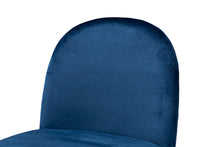 Load image into Gallery viewer, Baxton Studio Fantine Modern Luxe and Glam Navy Blue Velvet Fabric Upholstered and Gold Finished Metal 2-Piece Dining Chair Set
