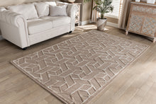 Load image into Gallery viewer, Baxton Studio Vigo Modern and Contemporary Sand Hand-Tufted Wool Blend Area Rug
