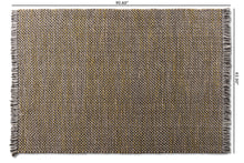 Load image into Gallery viewer, Baxton Studio Nurten Modern and Contemporary Yellow and Grey Handwoven Hemp Blend Area Rug
