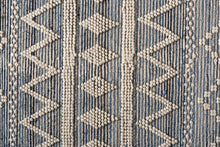 Load image into Gallery viewer, Baxton Studio Callum Modern and Contemporary Ivory and Blue Handwoven Wool Blend Area Rug
