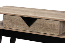Load image into Gallery viewer, Baxton Studio Wales Modern and Contemporary Light Brown Finished Wood 1-Drawer Console Table
