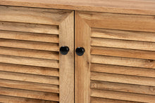 Load image into Gallery viewer, Baxton Studio Coolidge Modern and Contemporary Oak Brown Finished Wood 2-Door Shoe Storage Cabinet
