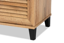 Load image into Gallery viewer, Baxton Studio Coolidge Modern and Contemporary Oak Brown Finished Wood 2-Door Shoe Storage Cabinet
