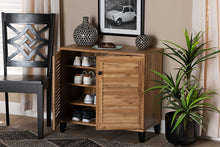 Load image into Gallery viewer, Baxton Studio Coolidge Modern and Contemporary Oak Brown Finished Wood 2-Door Shoe Storage Cabinet

