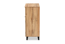 Load image into Gallery viewer, Baxton Studio Coolidge Modern and Contemporary Oak Brown Finished Wood 1-Drawer Shoe Storage Cabinet
