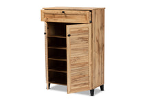 Load image into Gallery viewer, Baxton Studio Coolidge Modern and Contemporary Oak Brown Finished Wood 5-Shelf Shoe Storage Cabinet
