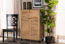 Load image into Gallery viewer, Baxton Studio Coolidge Modern and Contemporary Oak Brown Finished Wood 5-Shelf Shoe Storage Cabinet

