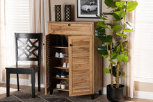 Load image into Gallery viewer, Baxton Studio Coolidge Modern and Contemporary Oak Brown Finished Wood 5-Shelf Shoe Storage Cabinet
