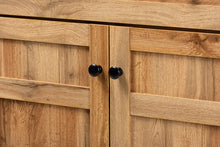 Load image into Gallery viewer, Baxton Studio Glidden Modern and Contemporary Oak Brown Finished Wood 1-Drawer Shoe Storage Cabinet
