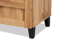 Load image into Gallery viewer, Baxton Studio Glidden Modern and Contemporary Oak Brown Finished Wood 1-Drawer Shoe Storage Cabinet
