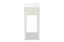 Load image into Gallery viewer, Baxton Studio Lambert Classic and Traditional White Finished Wood 2-Drawer Console Table
