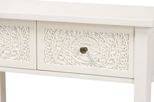 Load image into Gallery viewer, Baxton Studio Lambert Classic and Traditional White Finished Wood 2-Drawer Console Table
