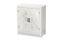 Load image into Gallery viewer, Baxton Studio Garcelle Modern and Contemporary White Finished Wood and Mirrored Glass 2-Door Sideboard
