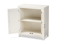 Load image into Gallery viewer, Baxton Studio Garcelle Modern and Contemporary White Finished Wood and Mirrored Glass 2-Door Sideboard
