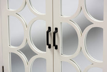Load image into Gallery viewer, Baxton Studio Garcelle Modern and Contemporary White Finished Wood and Mirrored Glass 2-Door Sideboard
