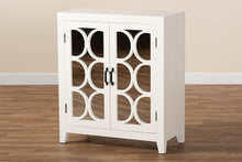 Load image into Gallery viewer, Baxton Studio Garcelle Modern and Contemporary White Finished Wood and Mirrored Glass 2-Door Sideboard
