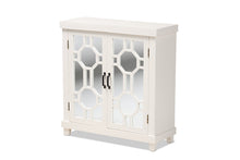 Load image into Gallery viewer, Baxton Studio Carlena Modern and Contemporary White Finished Wood and Mirrored Glass 2-Door Sideboard
