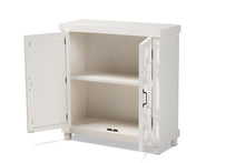 Load image into Gallery viewer, Baxton Studio Carlena Modern and Contemporary White Finished Wood and Mirrored Glass 2-Door Sideboard
