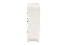 Load image into Gallery viewer, Baxton Studio Carlena Modern and Contemporary White Finished Wood and Mirrored Glass 2-Door Sideboard
