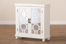 Load image into Gallery viewer, Baxton Studio Carlena Modern and Contemporary White Finished Wood and Mirrored Glass 2-Door Sideboard
