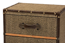 Load image into Gallery viewer, Baxton Studio Owen Mid-Century Modern Brown Fabric Upholstered 4-Drawer Accent Storage Cabinet
