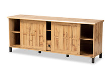 Load image into Gallery viewer, Baxton Studio Unna Modern and Contemporary Oak Brown Finished Wood 2-Door TV Stand
