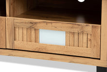 Load image into Gallery viewer, Baxton Studio Gerhardine Oak Brown Modern and Contemporary Finished Wood 3-Drawer TV Stand
