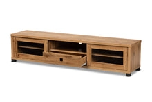 Load image into Gallery viewer, Baxton Studio Beasley Modern and Contemporary Oak Brown Finished Wood 1-Drawer TV Stand
