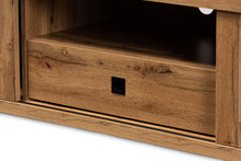 Load image into Gallery viewer, Baxton Studio Beasley Modern and Contemporary Oak Brown Finished Wood 1-Drawer TV Stand
