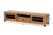 Load image into Gallery viewer, Baxton Studio Beasley Modern and Contemporary Oak Brown Finished Wood 1-Drawer TV Stand
