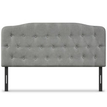Load image into Gallery viewer, Queen Upholstered Headboard with Adjustable Heights-Light Gray
