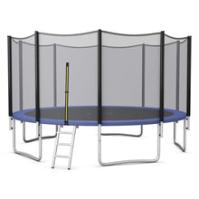 Load image into Gallery viewer, 8/10/12/14/15/16Feet Outdoor Trampoline Bounce Combo with Safety Closure Net Ladder-15 ft

