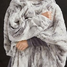 Load image into Gallery viewer, Beautyrest Zuri 100% Polyester Marble Faux Fur Heated Throw BR54-1371 By Olliix

