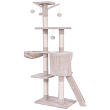 Load image into Gallery viewer, 56 Inch Condo Scratching Posts Ladder Cat Play Tree
