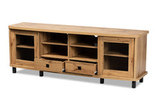 Load image into Gallery viewer, Baxton Studio Walda Modern and Contemporary Oak Brown Finished Wood 2-Drawer TV Stand
