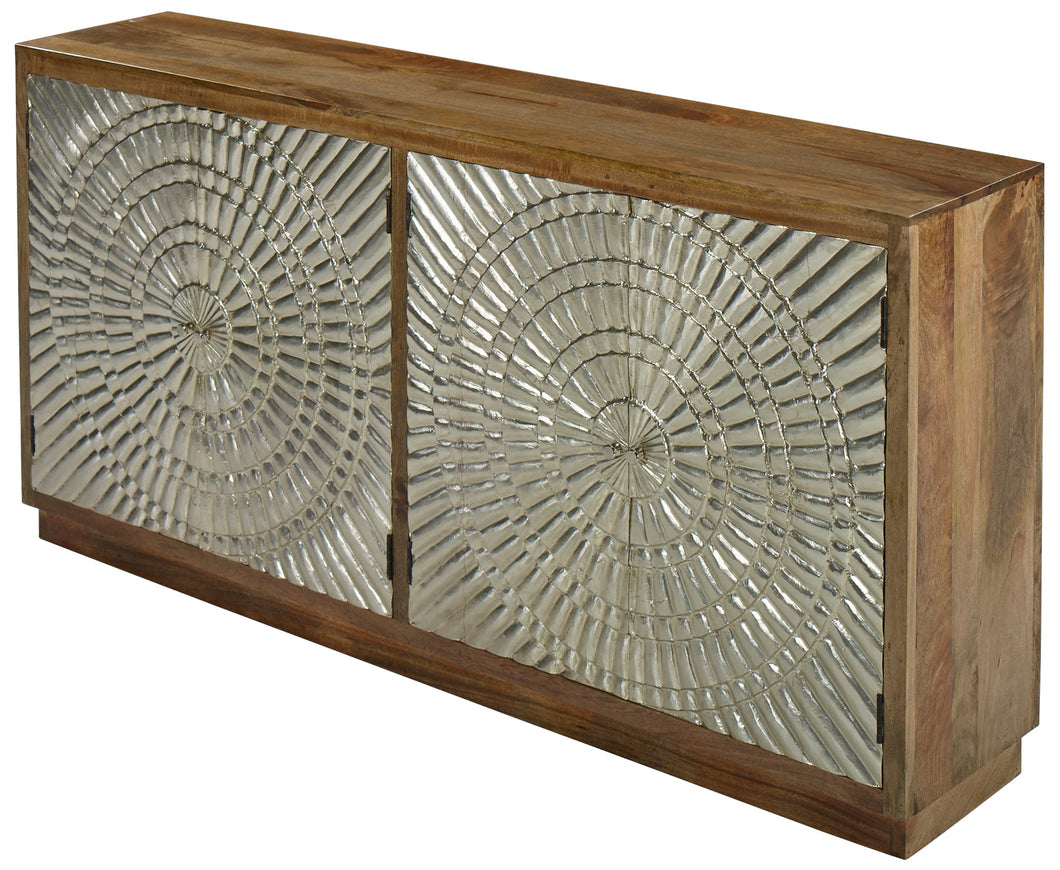 Modern Mango Aluminum Credenza