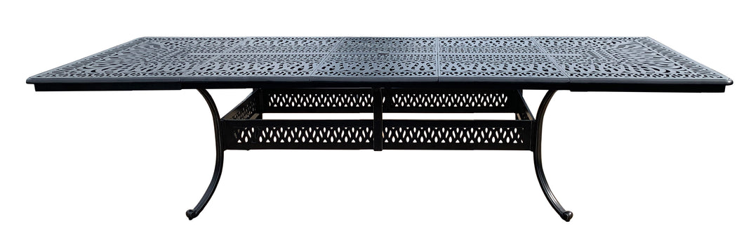 Elisabeth 132X48 Aluminum Rectangular Extension Table