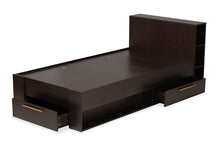 Load image into Gallery viewer, Baxton Studio Carlson Modern and Contemporary Espresso Brown Finished Wood Twin Size 3-Drawer Platform Storage Bed
