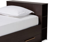 Load image into Gallery viewer, Baxton Studio Carlson Modern and Contemporary Espresso Brown Finished Wood Twin Size 3-Drawer Platform Storage Bed
