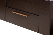 Load image into Gallery viewer, Baxton Studio Carlson Modern and Contemporary Espresso Brown Finished Wood Twin Size 3-Drawer Platform Storage Bed
