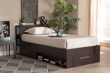 Load image into Gallery viewer, Baxton Studio Carlson Modern and Contemporary Espresso Brown Finished Wood Twin Size 3-Drawer Platform Storage Bed
