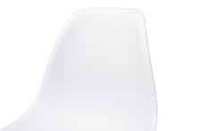 Load image into Gallery viewer, Baxton Studio Jaspen Modern and Contemporary White Finished Polypropylene Plastic and Oak Brown Finished Wood 4-Piece Dining Chair Set
