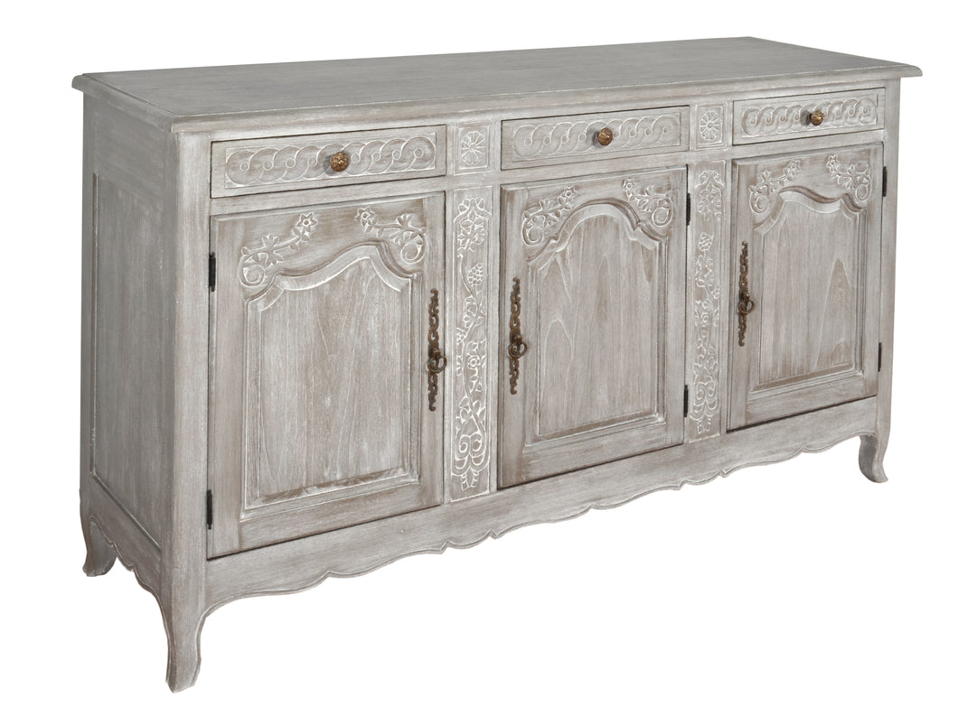 Mystique Gray French Country Buffet