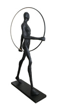 Load image into Gallery viewer, Modern Black Statue with Hoop
